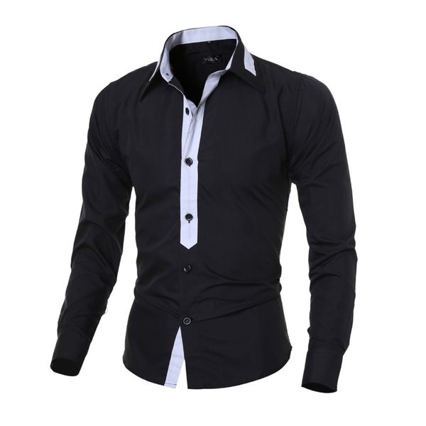 shirt fashion brand long sleeve men camisa masculina casual slim mens shirts chemise homme xxl yujie, White;black
shirt fashion brand long sleeve men camisa masculina casual slim mens shirts chemise homme xxl yujie, White;black