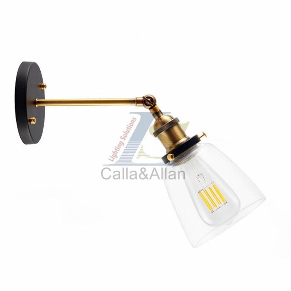 wall lamp industrial vintage fashion sconce with clear glass shade 180 degree adjustable antique brass finish socket light fixture
wall lamp industrial vintage fashion sconce with clear glass shade 180 degree adjustable antique brass finish socket light fixture
