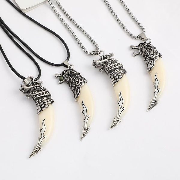 pendant necklaces hip-hop dragon wing wolf teeth necklace male rock retro multi style decoration banquet jewelry gift festival, Silver
pendant necklaces hip-hop dragon wing wolf teeth necklace male rock retro multi style decoration banquet jewelry gift festival, Silver