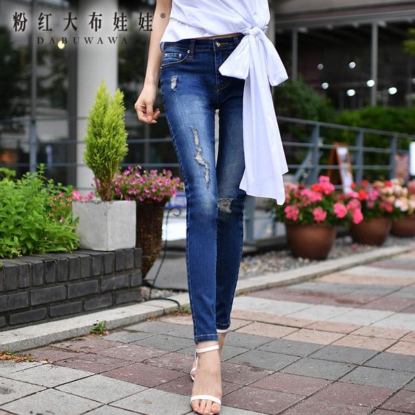women's jeans dabuwawa frayed hole blue women bottom streetwear zipper ripped pencil pants trousers loose female denim d17clj003
women's jeans dabuwawa frayed hole blue women bottom streetwear zipper ripped pencil pants trousers loose female denim d17clj003