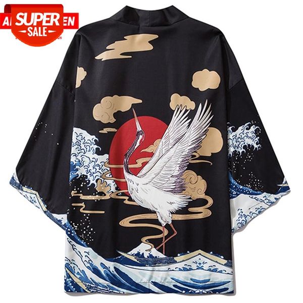 Aelfric Eden 2020 Harajuku Japanese Kimono Jackets Men Crane Wave Summer Loose Shirts Japan Streetwear Front Open Coats Kimono #fu4r, Black;brown
Aelfric Eden 2020 Harajuku Japanese Kimono Jackets Men Crane Wave Summer Loose Shirts Japan Streetwear Front Open Coats Kimono #fu4r, Black;brown