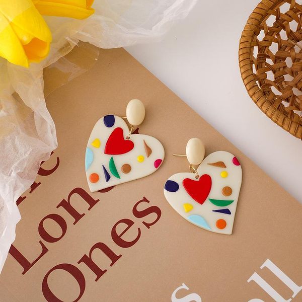 dangle & chandelier 2021 fashion retro resin geometric heart earrings women's party accessories, Silver
dangle & chandelier 2021 fashion retro resin geometric heart earrings women's party accessories, Silver