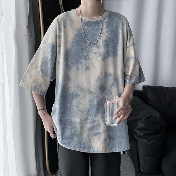 2021 summer tie-dye t shirt men's fashion printing casual t-shirt men streetwear short-sleeved tshirt mens m-2xl notl, White;black
2021 summer tie-dye t shirt men's fashion printing casual t-shirt men streetwear short-sleeved tshirt mens m-2xl notl, White;black