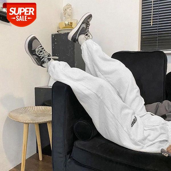 2021 drawstring side pockets corduroy sweat pants women wide leg ankle band oversize sporty trousers autumn casual streetwear #ii83, Black;white
2021 drawstring side pockets corduroy sweat pants women wide leg ankle band oversize sporty trousers autumn casual streetwear #ii83, Black;white