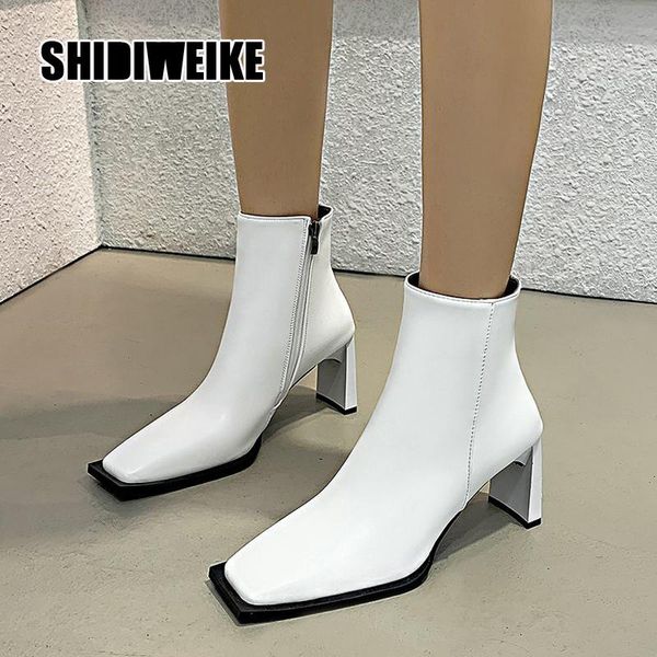 boots 2021 square high heel fashion ankle pu leather zipper women shoes autumn winter toe ladies size 35-39 va168, Black
boots 2021 square high heel fashion ankle pu leather zipper women shoes autumn winter toe ladies size 35-39 va168, Black