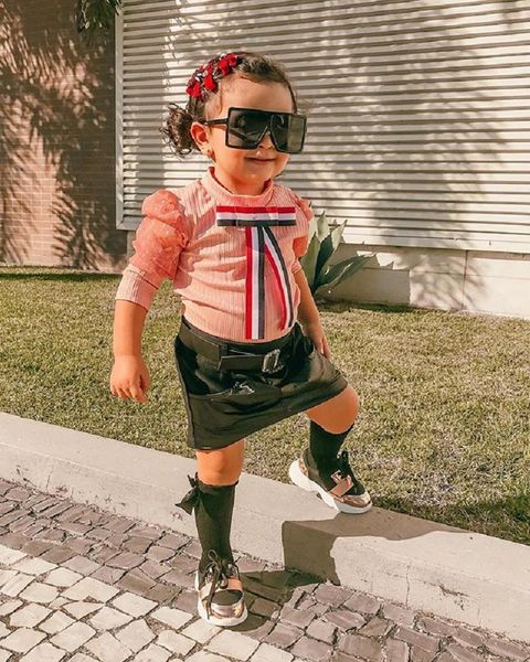 clothing sets imcute toddler kid girls 2 pcs fashion outfits, polka dots mesh sleeve round neck + solid color leather skirt clothes set, White
clothing sets imcute toddler kid girls 2 pcs fashion outfits, polka dots mesh sleeve round neck + solid color leather skirt clothes set, White