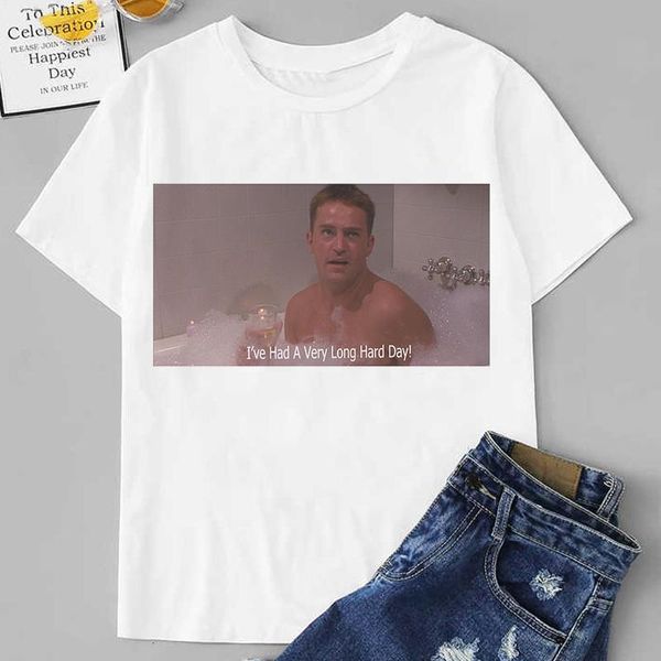 friends chandler bathtub bath print t-shirt women 2021 summer funny streetwear tshirt harajuku aesthetics casual female t shirt, White
friends chandler bathtub bath print t-shirt women 2021 summer funny streetwear tshirt harajuku aesthetics casual female t shirt, White