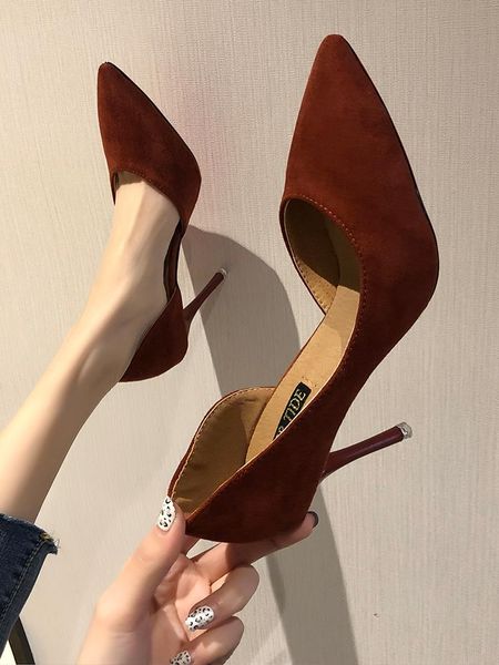 dress shoes the spring style pointed toe ultra-fine heel single all-match korean fashion high heels., Black
dress shoes the spring style pointed toe ultra-fine heel single all-match korean fashion high heels., Black