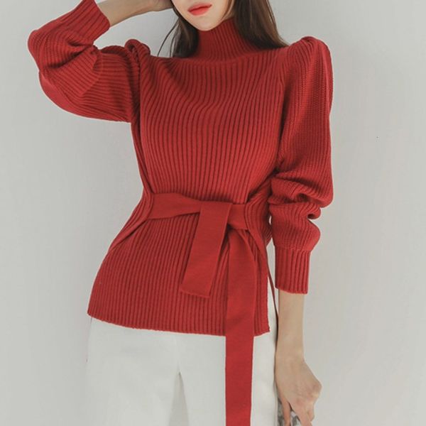 autumn chic elegant temperament high neck lace up waist slim design fashion long sleeve sweater, White;black
autumn chic elegant temperament high neck lace up waist slim design fashion long sleeve sweater, White;black
