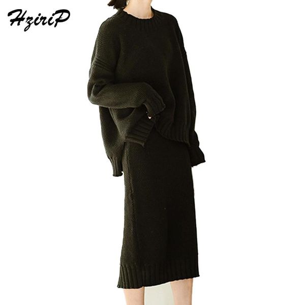 women's suits & blazers hzirip winter autumn woolen women suit warm solid o-neck ruched split sweater add mid-calf elastic waist skirts, White;black
women's suits & blazers hzirip winter autumn woolen women suit warm solid o-neck ruched split sweater add mid-calf elastic waist skirts, White;black
