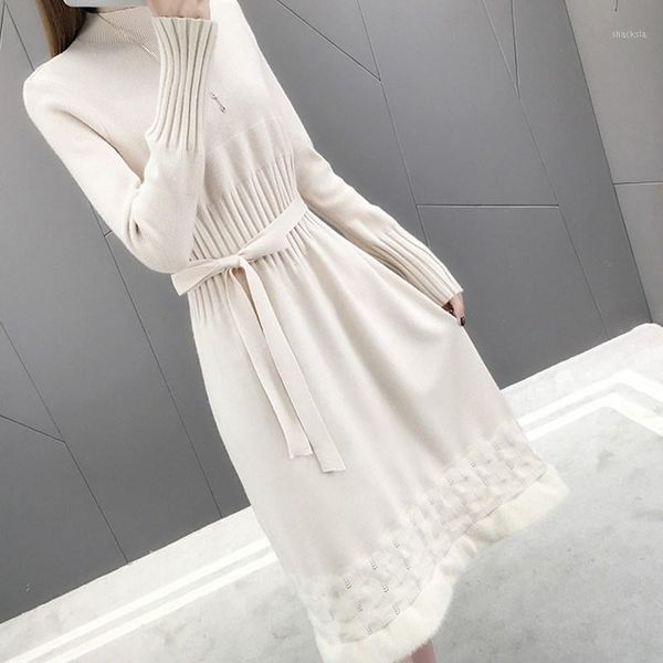 spring autumn knitted dress women long turtleneck sweater chic sweet pullover vestidos slim fit bottoming casual dresses, Black;gray
spring autumn knitted dress women long turtleneck sweater chic sweet pullover vestidos slim fit bottoming casual dresses, Black;gray
