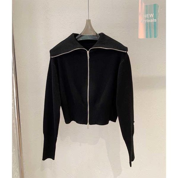 cosmicchic women jacket wool zipper coat knitted cardigan black double zipper casual vintage turn down collar sweater coat, Black;brown
cosmicchic women jacket wool zipper coat knitted cardigan black double zipper casual vintage turn down collar sweater coat, Black;brown