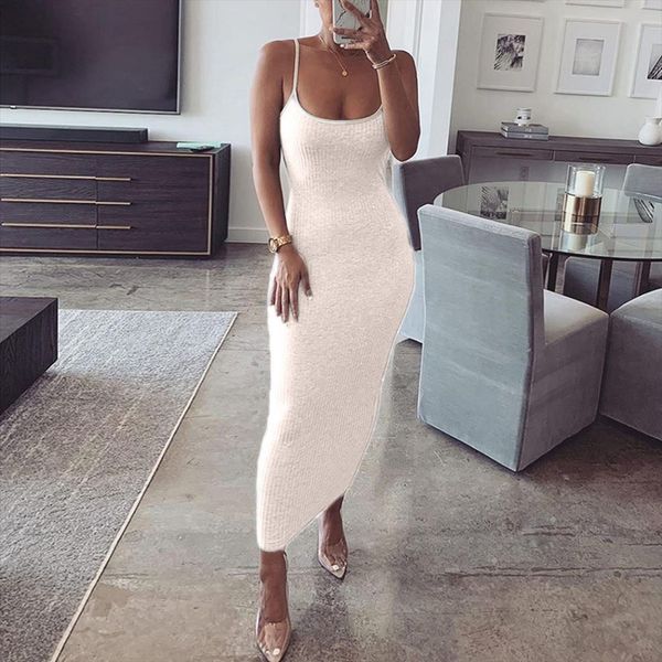 summer korean fashion sleeveless womens dress pure color sling slim cotton blended maxi vestidos de verano bonitos, Black;gray
summer korean fashion sleeveless womens dress pure color sling slim cotton blended maxi vestidos de verano bonitos, Black;gray