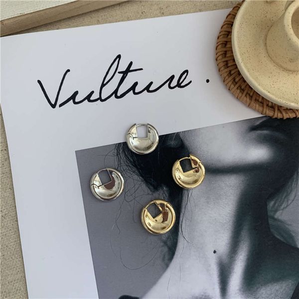hbp fashion round cake korean temperament net red simple small female indifference style plated real gold earrings, Silver
hbp fashion round cake korean temperament net red simple small female indifference style plated real gold earrings, Silver