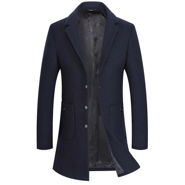 men's wool & blends autumn and winter high-end coat long lapels warm business jacket windproof overcoat m-4xl, Black
men's wool & blends autumn and winter high-end coat long lapels warm business jacket windproof overcoat m-4xl, Black