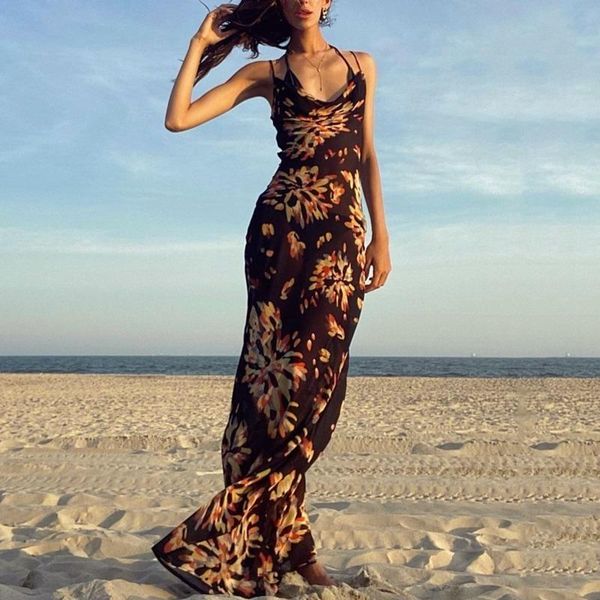 casual dresses women's long printed dress spaghetti belt beach wear super skinny street ladies, Black;gray
casual dresses women's long printed dress spaghetti belt beach wear super skinny street ladies, Black;gray