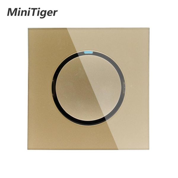 smart home control minitiger arrival gold crystal glass panel 1 gang way random click on / off wall light switch with led indicator
smart home control minitiger arrival gold crystal glass panel 1 gang way random click on / off wall light switch with led indicator