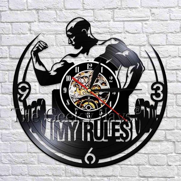 wall clocks 1piece my rules clock gym fitness bodybuilding record personality decor for club unique gift
wall clocks 1piece my rules clock gym fitness bodybuilding record personality decor for club unique gift