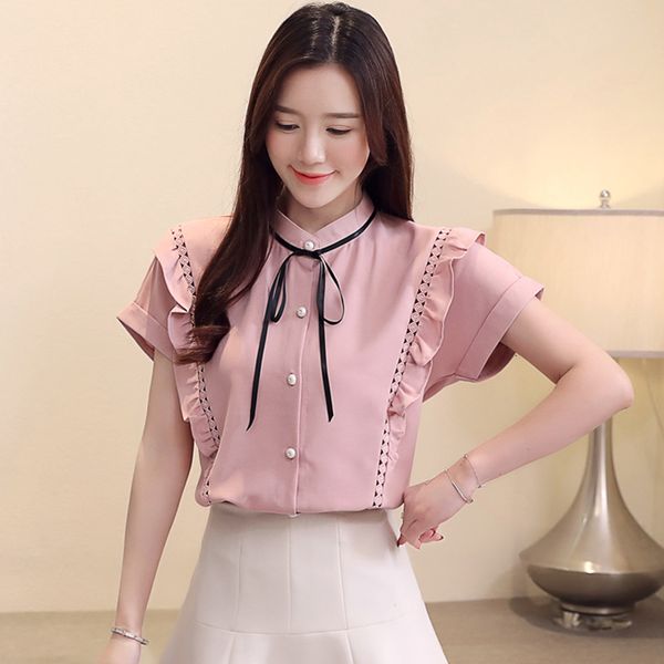 fashion woman's chiffon shirt women's blouses short sleeve shirts women's shirt mujer shirts 2021's qhqx, Black
fashion woman's chiffon shirt women's blouses short sleeve shirts women's shirt mujer shirts 2021's qhqx, Black