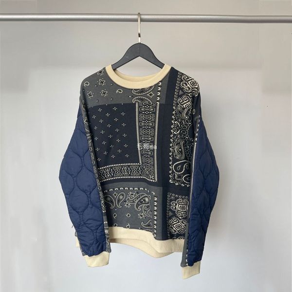 2021 new cashew flower printing kapital sweatshirts men women crewneck front back stitching hoodie a051, Black
2021 new cashew flower printing kapital sweatshirts men women crewneck front back stitching hoodie a051, Black