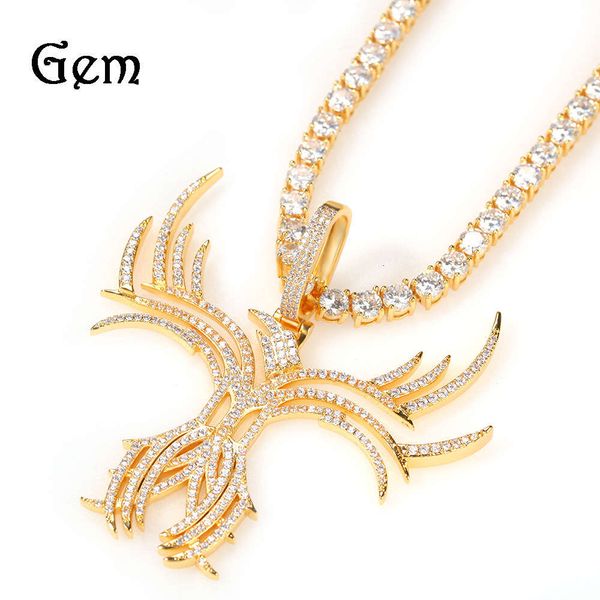hiphop hip hop zircon skeleton butterfly pendant street tiaodi men's necklace, Silver
hiphop hip hop zircon skeleton butterfly pendant street tiaodi men's necklace, Silver