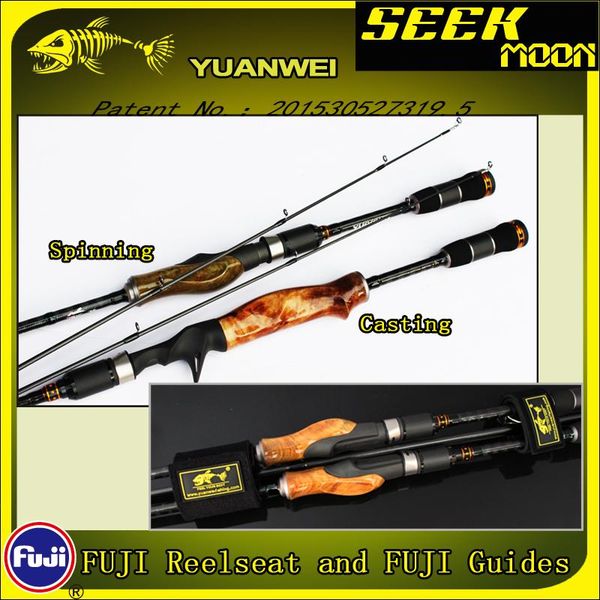 yuanwei seek moon spinning fishing rod 1.98m 2.1m ml/m/mh carbon lure rods wood handle casting rod vara de pesca peche olta b183
yuanwei seek moon spinning fishing rod 1.98m 2.1m ml/m/mh carbon lure rods wood handle casting rod vara de pesca peche olta b183