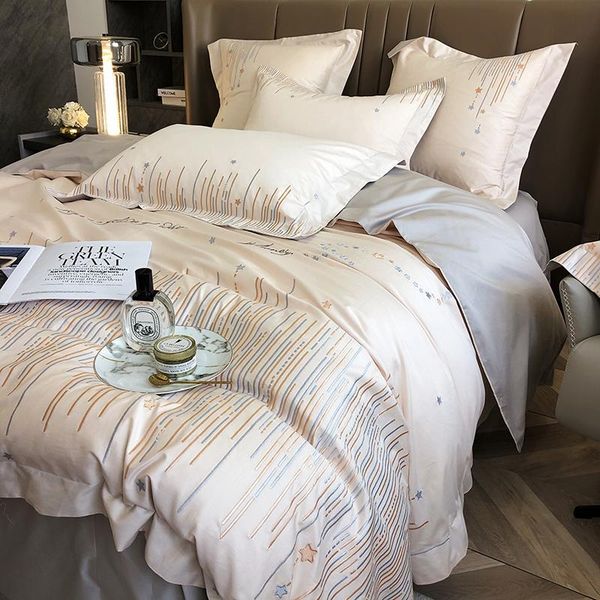 bedding sets nordic style light luxury simple four piece set embroidered pure cotton quilt cover all high grade for home
bedding sets nordic style light luxury simple four piece set embroidered pure cotton quilt cover all high grade for home