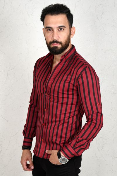 Burgundy Tight-fitting Mold Male Shirt 100 Thick Pattern Cotton Long Business Four Seasons Clothing Pkq6, White;black
Burgundy Tight-fitting Mold Male Shirt 100 Thick Pattern Cotton Long Business Four Seasons Clothing Pkq6, White;black