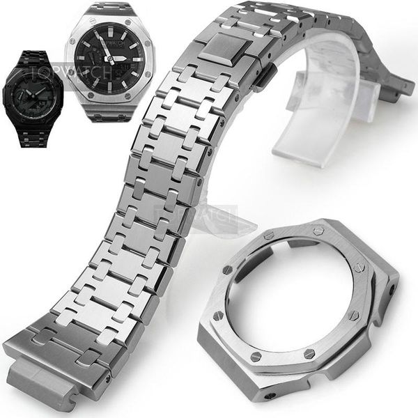 watch bands ga2100 band strap bezel metal stainless steel second generation frame bracelet accessory ga2110 watchband, Black;brown
watch bands ga2100 band strap bezel metal stainless steel second generation frame bracelet accessory ga2110 watchband, Black;brown