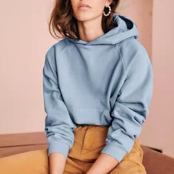 2021 new organic cotton sweatshirt women autumn winter thin pockets casual hoodies pullovers vintage pull clwp, Black
2021 new organic cotton sweatshirt women autumn winter thin pockets casual hoodies pullovers vintage pull clwp, Black