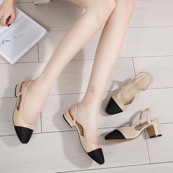 sandals high heel sandal for women shallow mouth high-heeled pu slides rubber hoof, Black
sandals high heel sandal for women shallow mouth high-heeled pu slides rubber hoof, Black