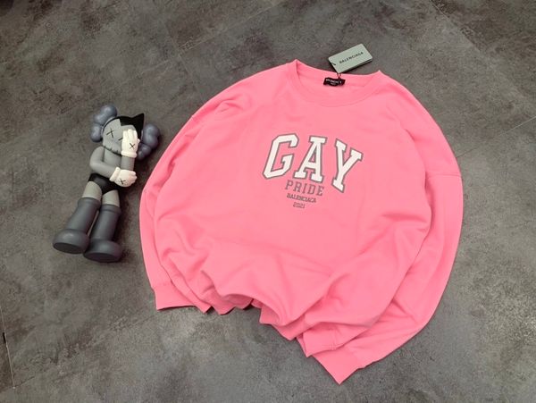brand hoodie 21fw pink hoodies ciaga gay pride embroidery hooded sweatshirt couple casual street outdoor men women sweatshirts quality, Black
brand hoodie 21fw pink hoodies ciaga gay pride embroidery hooded sweatshirt couple casual street outdoor men women sweatshirts quality, Black
