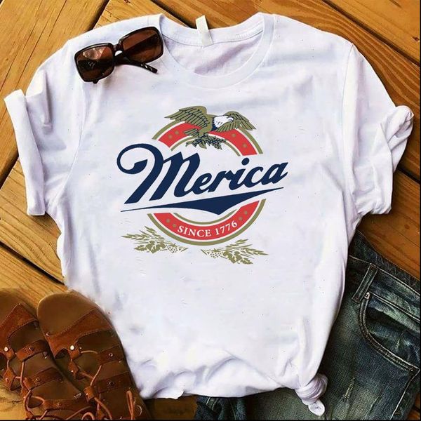 women lady t shirt merica printed tshirt ladies short sleeve loose tee shirt women female clothes graphic t shirt, White
women lady t shirt merica printed tshirt ladies short sleeve loose tee shirt women female clothes graphic t shirt, White