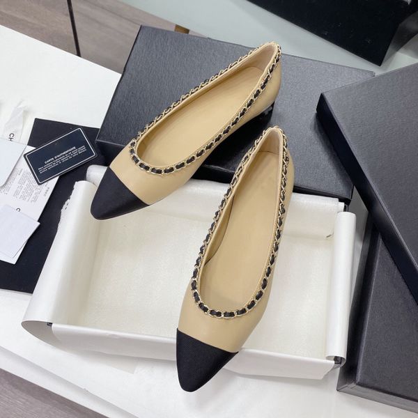 quality chain-link cruise accents flats nude smooth leather shoes chain trim almond shaped toe women luxury designers shoe grosgrain cap fac, Black
quality chain-link cruise accents flats nude smooth leather shoes chain trim almond shaped toe women luxury designers shoe grosgrain cap fac, Black