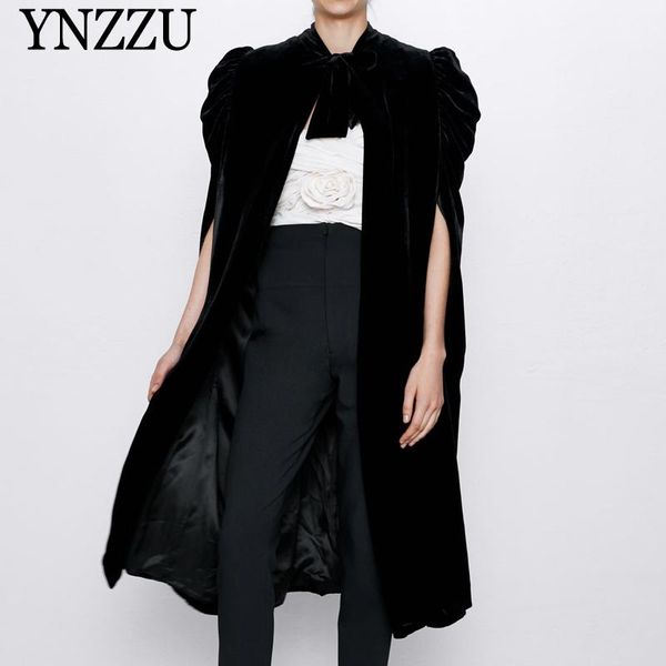 women's vests 2021 spring women long velvet cape fashion lace up loose casual female jacket elegant high neck cloak black autumn ynzzu, Black;white
women's vests 2021 spring women long velvet cape fashion lace up loose casual female jacket elegant high neck cloak black autumn ynzzu, Black;white