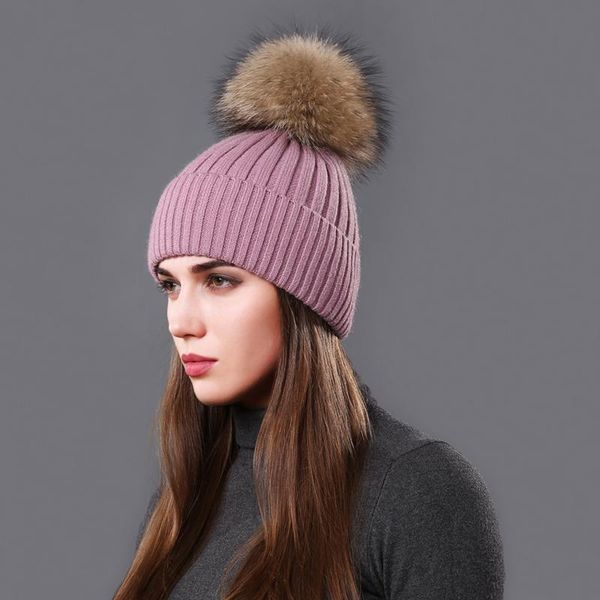 beanie/skull caps cntang autumn winter hat fashion women beanies raccoon fur pompom hats casual warm knitted wool cap for female girls, Blue;gray
beanie/skull caps cntang autumn winter hat fashion women beanies raccoon fur pompom hats casual warm knitted wool cap for female girls, Blue;gray