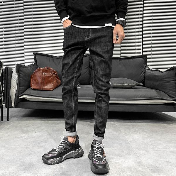 2021 brim fashion new spring black male brem elastic thin casual comfortable fit denim pants 28-24 sale k61k, Blue
2021 brim fashion new spring black male brem elastic thin casual comfortable fit denim pants 28-24 sale k61k, Blue