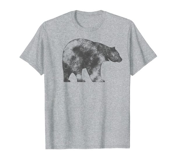 smokey gray wanderlust bear t-shirt, White;black 
smokey gray wanderlust bear t-shirt, White;black