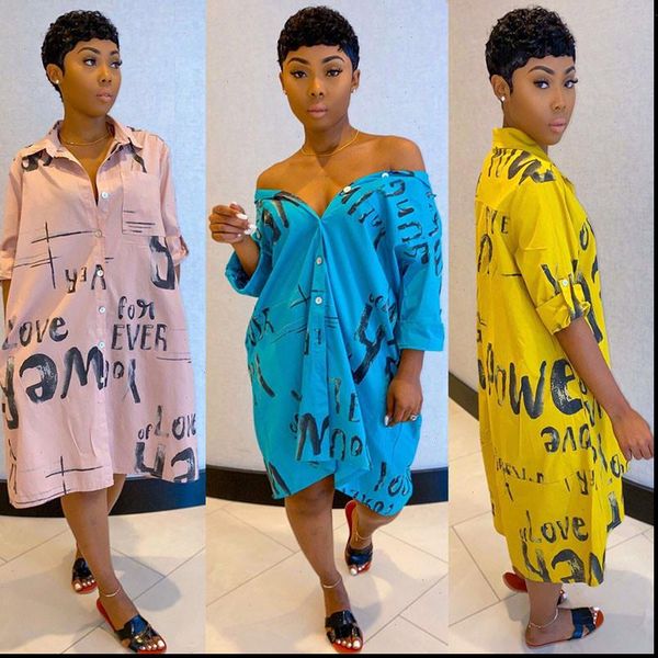 plus size letter print shirt dress women turn down collar single breasted casual summer dress streetwear loose oversized dress, Black;gray
plus size letter print shirt dress women turn down collar single breasted casual summer dress streetwear loose oversized dress, Black;gray