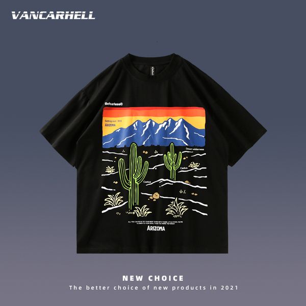tee polo 2021 ins meichao high street desert theme black and white short sleeve men's women's fashion br couple loose half t-shir, White;black
tee polo 2021 ins meichao high street desert theme black and white short sleeve men's women's fashion br couple loose half t-shir, White;black