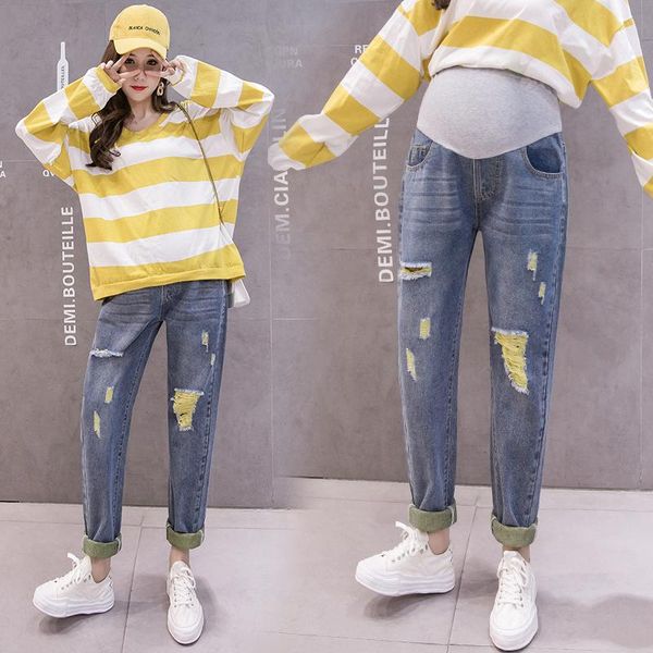 maternity bottoms 2021 plus size denim jeans pants for pregnant women clothes pregnancy leggings loose trousers clothing, White
maternity bottoms 2021 plus size denim jeans pants for pregnant women clothes pregnancy leggings loose trousers clothing, White