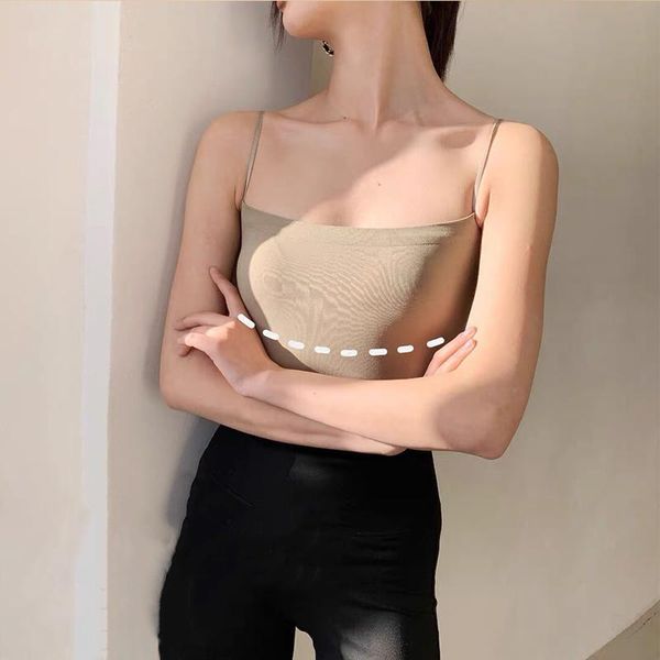 women's tanks & camis simple solid women crop camisole ice silk tube vest woman stretch sleeveless summer clothing 5 colors, White
women's tanks & camis simple solid women crop camisole ice silk tube vest woman stretch sleeveless summer clothing 5 colors, White