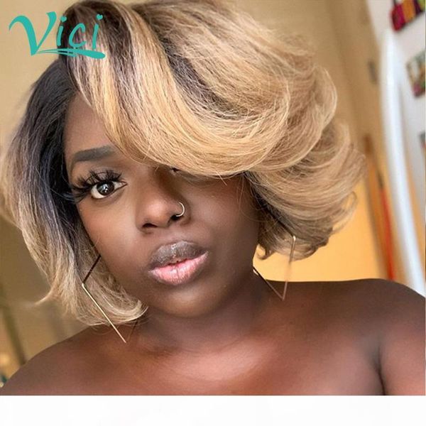 1b 27 honey blonde wig pixie cut wig human hair for black women colored short bob human hair wigs pre plucked bleached knots, Black;brown
1b 27 honey blonde wig pixie cut wig human hair for black women colored short bob human hair wigs pre plucked bleached knots, Black;brown