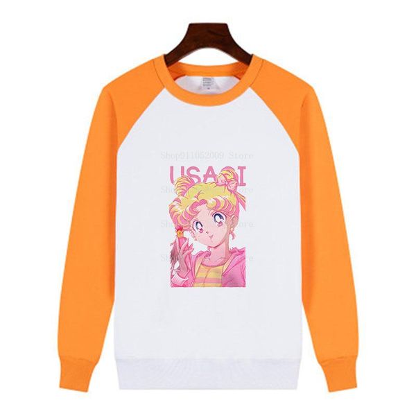 women's hoodies & sweatshirts sailor moon aesthetic cat female kawaii print crew neck pullover hoodie women orange sleeves white sweats, Black
women's hoodies & sweatshirts sailor moon aesthetic cat female kawaii print crew neck pullover hoodie women orange sleeves white sweats, Black