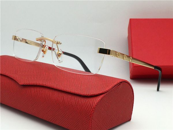 frameless 18k gold plated ultra light men's spectacle frame flat glasses business style myopia glasses frame, Black
frameless 18k gold plated ultra light men's spectacle frame flat glasses business style myopia glasses frame, Black
