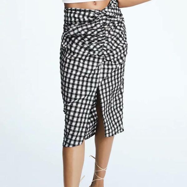 skirts fashion women plaid print folds split midi skirt zipper vintage office ladies elegant chic mid calf wfj66007, Black
skirts fashion women plaid print folds split midi skirt zipper vintage office ladies elegant chic mid calf wfj66007, Black