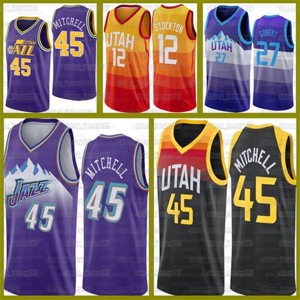 new donovan 45 mitchell jerseys rudy 27 gobert john 12 stockton basketball utah jazz karl 32 malone mike 10 conley basketball, Black;red
new donovan 45 mitchell jerseys rudy 27 gobert john 12 stockton basketball utah jazz karl 32 malone mike 10 conley basketball, Black;red