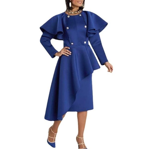 ethnic clothing african long dress women ruffle patchwork full sleeve robes with button autumn fashion elegant chic party 2021, Red
ethnic clothing african long dress women ruffle patchwork full sleeve robes with button autumn fashion elegant chic party 2021, Red
