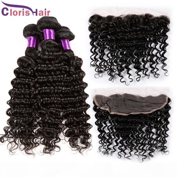 deep wave peruvian virgin human hair weave 3 bundles with closure pre plucked 13x4 curly full lace frontals with extensions ear to ear, Black
deep wave peruvian virgin human hair weave 3 bundles with closure pre plucked 13x4 curly full lace frontals with extensions ear to ear, Black