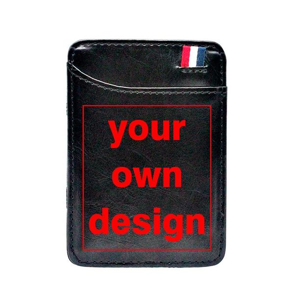 card holders classic your own design brand /picture custom printing leather magic wallet diy purse, Brown;gray
card holders classic your own design brand /picture custom printing leather magic wallet diy purse, Brown;gray